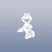 STICKER DECAL WINDOW VINYL MACBOOK WHITE HOME DECOR DECOR SESAME STREET LAPTOP CAR ELMO ART ADHESIVE VINYL CAR BIKE HELMET DECORATION WALL ART