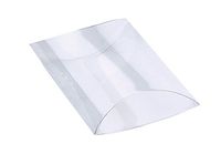 4" x 3.5" Clear Plastic Pillow Gift Box for Wedding Baby Shower Party Favors (12 pcs)