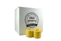 FAZ Sports PW Athletic Tape Foam Underwraps Pre-Wrap. Perfect as Base Layer Under Athletic Taping of Ankles, Wrists, Hands and Knees. 2 3/4" x 30 Yards(Yellow, 48 Pack)
