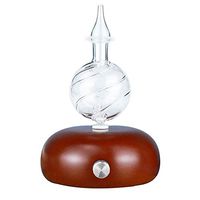 TOMNEW Essential Oil Diffuser, Nebulizing Diffuser,Wood and Glass Aromatherapy Diffuser, 7 Color Changing LED lights – No Heat, No Water, No Plastic