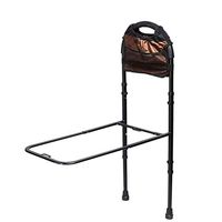 LYP-Medical Adjustable Hand Bed Rail with Floor Supports,Home Bed Assist Handle with Storage Bag,Bedside Safety Rail for The Elderly and Disabled