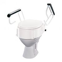 Etac Hi Loo Raised Toilet Seat with Armrests, 4"H Seat