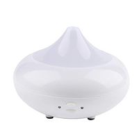 HooLeen 180ml Cool Mist Humidifier USB Ultrasonic Aroma Essential Oil Diffuser with 7 Color LED Lights (White)
