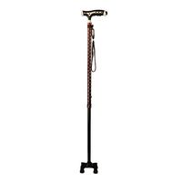 Crutches Elderly Four-Foot Retractable Cane Multi-Function Anti-Slip Auxiliary Four-Claw Assisted Cane One-Handed Cane (Color : A, Size : 74cm)