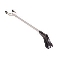 DMI Suction Cup Reacher Grabber, Lightweight, Easy to Use Trigger, Slip Resistant Suction Cup Tips, 33 Inch, Silver