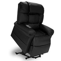 WiseLift 450 Sleeper Lift Chair - Enduralux™ Leather (Black)