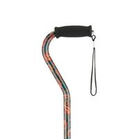 NOVA Medical Products 1070GP Designer Cane with Offset Handle, Green Paisley by NOVA Medical Products