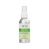 Aura Cacia Invigorating Ginger & Mint Aromatherapy Room and Body Mist | 4 fl. oz.