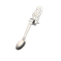 Flatware, FTXJ Mermaid Pattern Handle Stainless Steel Tea Coffee Drinking Spoon (Silver)