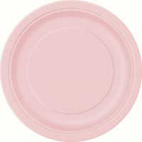 Light Pink Paper Cake Plates, 8ct