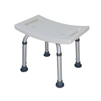 Square Shower Stool Elderly Pregnant Woman Aluminum Alloy Bathroom Bath Chair Adjustable Height -by TIANTA