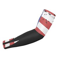 Sincerity First United States American Flag Goat UV Protection Cooling Arm Sleeves for Sports Cycling Men Women