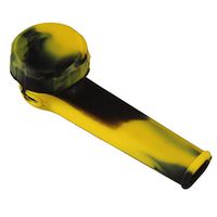 Unbreakable Silicone Straws with Metal Free Bowl (Black&Yellow)