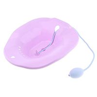 Toilet Sitz Bath Tub Hip Basin with Flusher for Pregnant Hemorrhoids - Purple