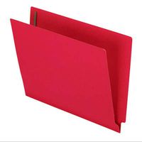 Pendaflexamp;reg; Two-Ply Expansion Folders w/2 Fasteners, Straight Cut, End Tab, LTR, Red, 50/Bx