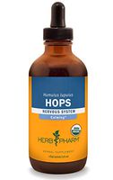 Herb Pharm Certified Organic Hops Liquid Extract for Calming Nervous System Support - 4 Ounce