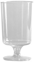 Comet 2-Piece Plastic Pedestal Glass, 5.75-Ounce, Clear (500-Count)