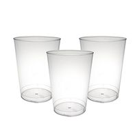 Party Essentials N102521 Plastic Party Cups, 25-Count, Clear