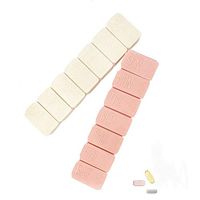 2Pack Weekly Pill Organizer,Extra Large 7 Days Pill Cases Travel Daily Pill Box for Fish Oil, Calcium Tablets Supplements and Other Vitamin Pill