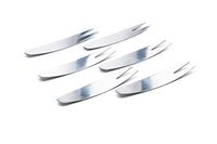 Jean-Patrique Stainless Steel Cocktail and Appetiser Forks 6 Peice Set | Tableware Cutlery Mini Cakes Olives Seafood Forks