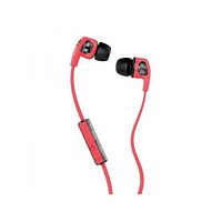 Skullcandy Smokin Buds 2 with Mic Earphones/Earbuds Stereo Headphone - Hot Red/Black