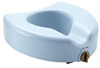 Raised Toilet Seat with Locking Knob 5" Height 350 LB Rated Latex Free