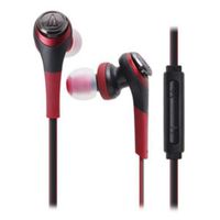 Audio Technica SOLID BASS for iPod/iPhone/iPad Inner Ear Headphones Red ATH-CKS550i RD