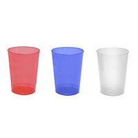Party Essentials N102027 Hard Plastic Tumbler P arty Cups, Red/White/Blue