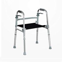 Luckya Elderly Walker/Aluminum Alloy Walking Frame Disabled Four-Legged Walking Stick Non-Slip Walking Stick with Hospital