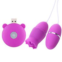 FUNZZY 20 Frequencies Waterproof G Sport Recharging Vibranter Quiet Amal Vajjina Stimlator Six Toy for Women (Purple)