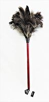AAYU Brand Premium Professional 24-25" Long Feather Duster | Natural Dust Remover |Feather Moping | Genuine Ostrich Feather Duster with Wooden Handle | Eco-Friendly | Cleaning Supplies | 24 Inch