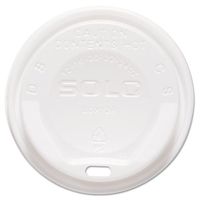 SOLO Cup Company Gourmet Dome Sip-Through Lid, 12-24oz Cups, White - Includes 12 packs of 125 each.