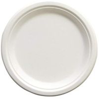 Empress Earth Heavy Plate Natural White Bagasse 9', 4/125 cs
