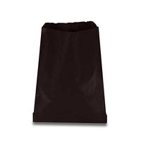 Black Flat Paper Bags 12" X 15" | Quantity: 100 Gusset - -