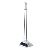 Broom and Dustpan With Long Handle Telescopic Up Windproof Soft Brush Extra Long Handle Broom Set Stainless Steel Rod Non-stick Hair Broom And Dustpan Used For Lobby Floor Home Kitchen Garden Schools