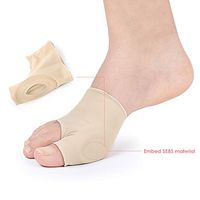 1Pair Bunion Corrector Silicone Hallux Valgus Bunion Relief Gel Pads Toe Brace Protector Separators