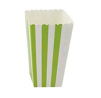 Youmewell Green Striped Party Paper Popcorn Boxes 36 Count