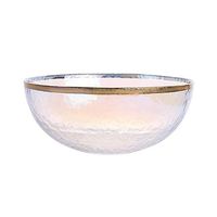 AXZHYX Bowl Japanese Style Colorful Glass Bowl Household Dish Phnom Penh Salad Bowl Dessert Bowl Breakfast Bowl - 2 Styles, 7 Sizes Hotel Tableware Home Noodles Boiled Fish Soup Bowl (Color : E)