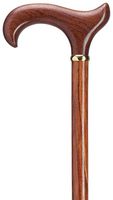 Exotic Bubinga Wood Derby Style Walking Cane