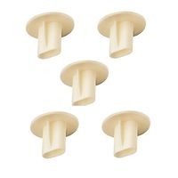 C&E CNE77995 RG6 Dual Feed Through Bushing, Clear, 5-Pack
