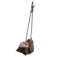 WEIFAN CAI - Stainless Steel Foldable Broom Sets Sweeping The Lobby Antistatic(Dark Khaki,95x28.5cm)