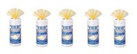 Scrubs, 91956, Stainless Steel Cleaning Wipes, 6" Width x 8" Length, Yellow, 50/Tub, 6 Tubs/Carton, Sold As 1 Carton (5)