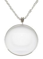 LS&S 4X Pendant Magnifier - Silver Tone