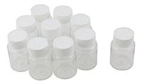 12PCS 15ml 0.51oz Clear Empty Portable Plastic Solid Powder Medicine Chemical Bottles Pill Tablet Holder Liquid Water Sample Storage Container Case Box Bottle