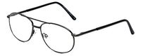 Calabria 1110C Metal Aviator Reading Glasses in Gun Metal or Gold (Gun, 3.50)