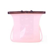 Finetoknow Portable Silicone Food Storage Bag Freezer Bag， Food Storage Bags，Seal Food Containers， 1 Pcs Reusable Silicone Food Storage Bags Stand up Freezer Airtight Seal Food Containers