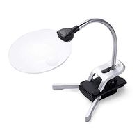 Sutekus Vertical Magnifier Reading Magnifier LED 2.5X/5X Magnifying Lamp Magnifier Lens Diameter: 4.3 inch