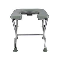 XWZJY Folding Bath Toilet Chair Shower Bench Portable Bedside Commode for Adults, Handicap, Elderly with Non-Slip Leg Pad Wipe Clean Easy