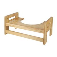 Ufine Wood Squatting Toilet Stool 5" 7" 9 Inch Adjustable Bathroom Step Stool Potty Training for Kids, Toddlers, Adults and Elders, Portable