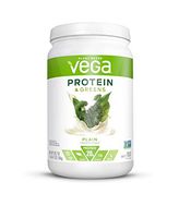Vega Protein & Greens Plain Unsweetened (21 Servings, 20.7 Ounce) - Plant Based Protein Powder, Keto-Friendly, Gluten Free, Non Dairy, Vegan, Non Soy, Stevia Free, Non GMO - (Packaging May Vary)